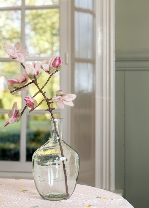 Sjaal met Verhaal Bloem: Tak: Magnolia - Sjaal met een Verhaal