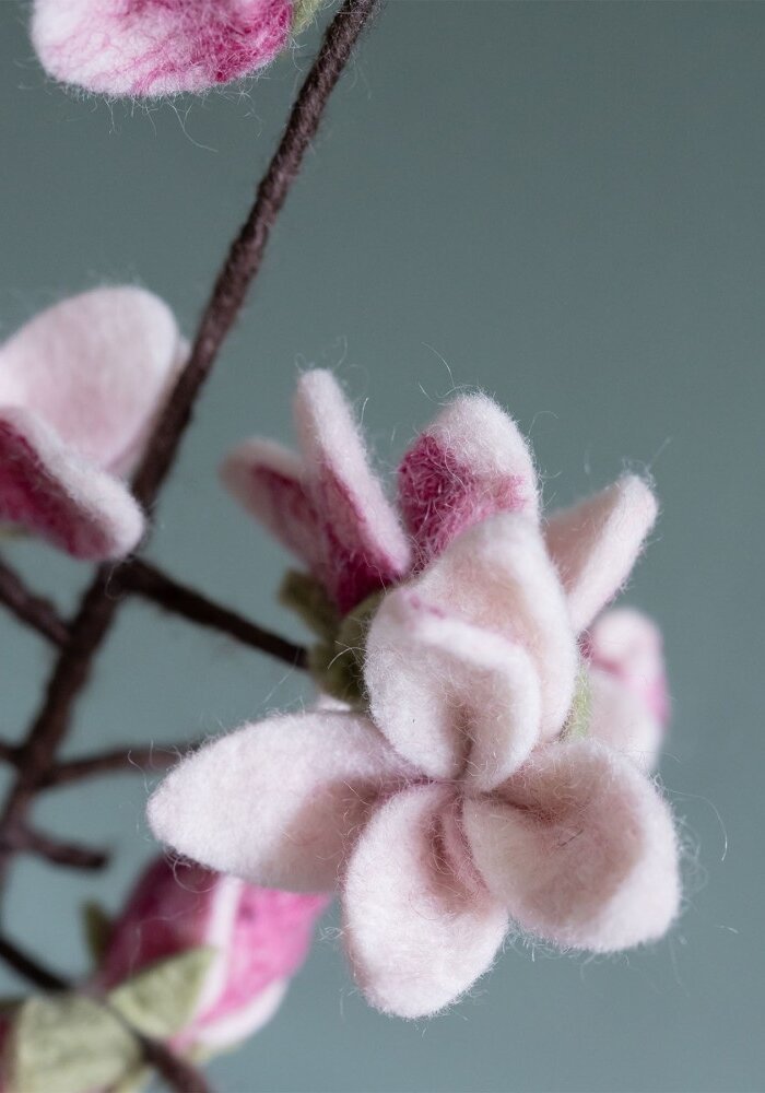 Sjaal met een Verhaal - Bloem: Tak: Magnolia