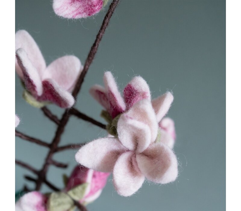 Sjaal met een Verhaal - Bloem: Tak: Magnolia
