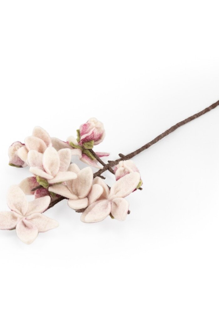 Sjaal met een Verhaal - Bloem: Tak: Magnolia