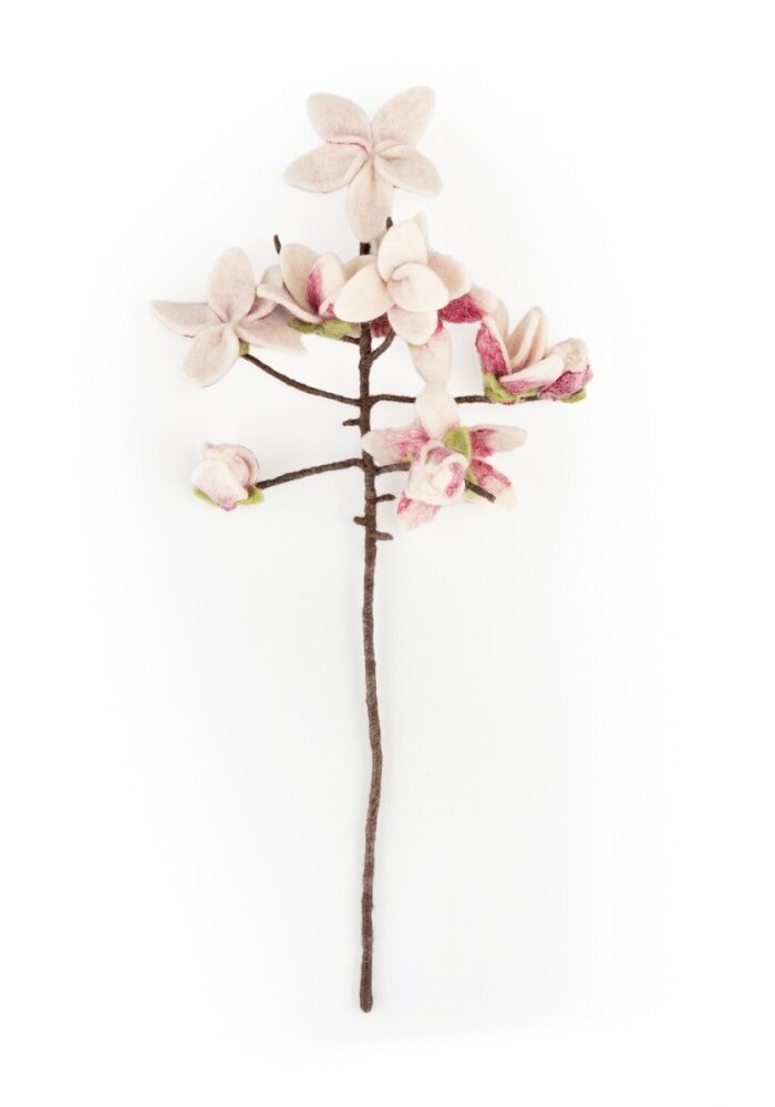 Sjaal met een Verhaal - Bloem: Tak: Magnolia