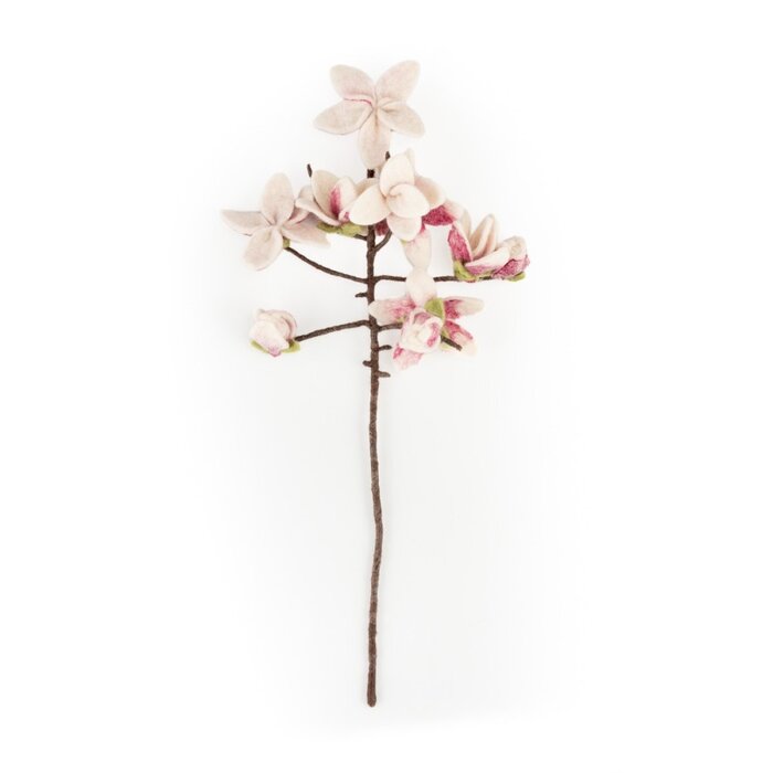 Sjaal met een Verhaal - Bloem: Tak: Magnolia