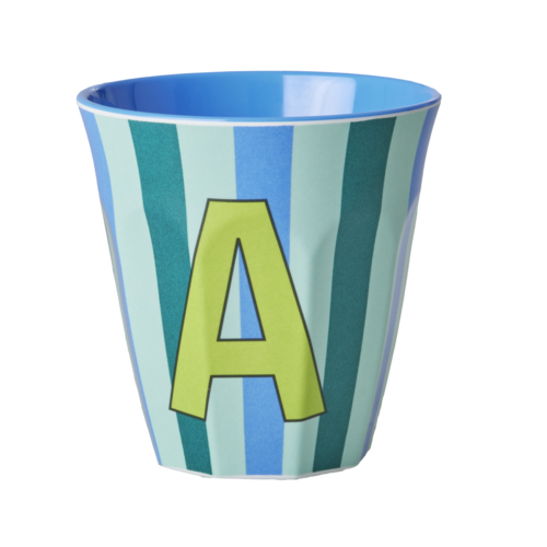 A - Middelgroot Beker - Blauw - rice 