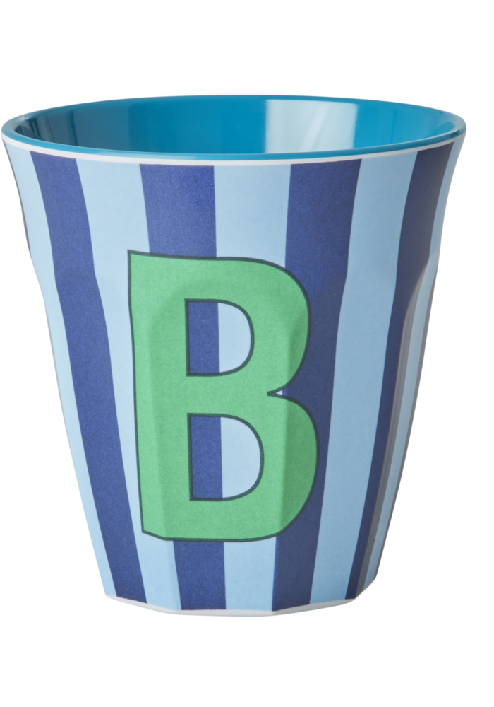 rice - B - Middelgroot Beker - Blauw - B - Multicolor