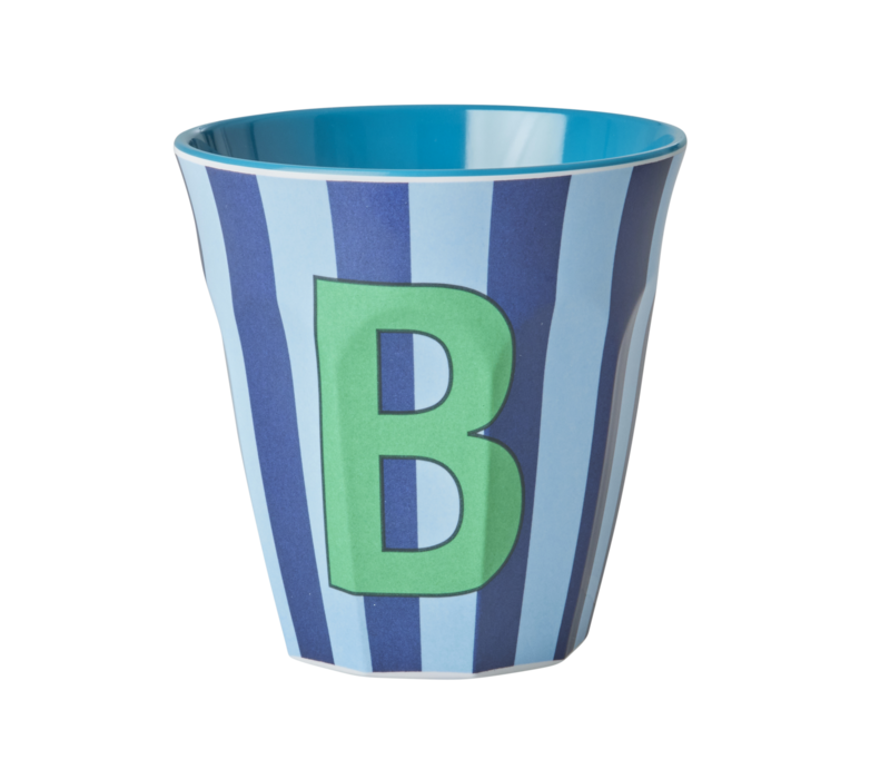 rice - B - Middelgroot Beker - Blauw - B - Multicolor