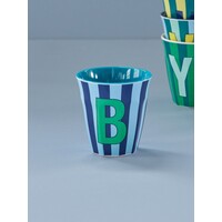 rice - B - Middelgroot Beker - Blauw - B - Multicolor