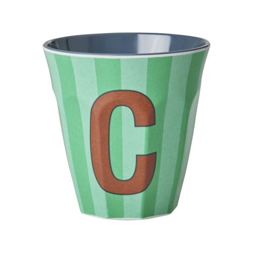 C - Middelgroot Beker - Groen  - Multicolor - rice 