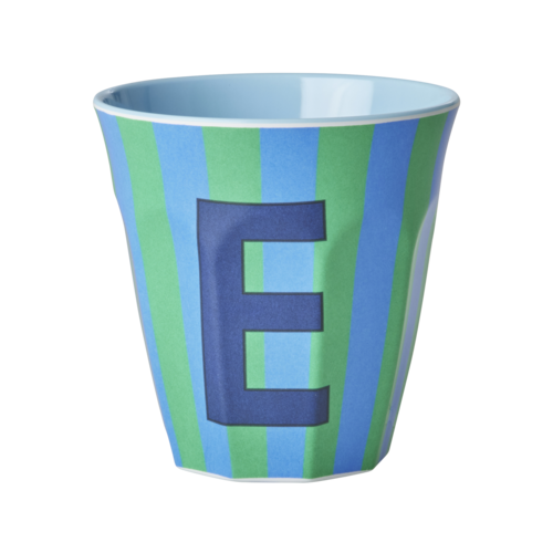 E - Middelgroot Beker - Multicolor -Blauw - rice 