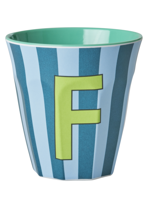 RICE F - Middelgroot Beker - Multicolor -Blauw - rice