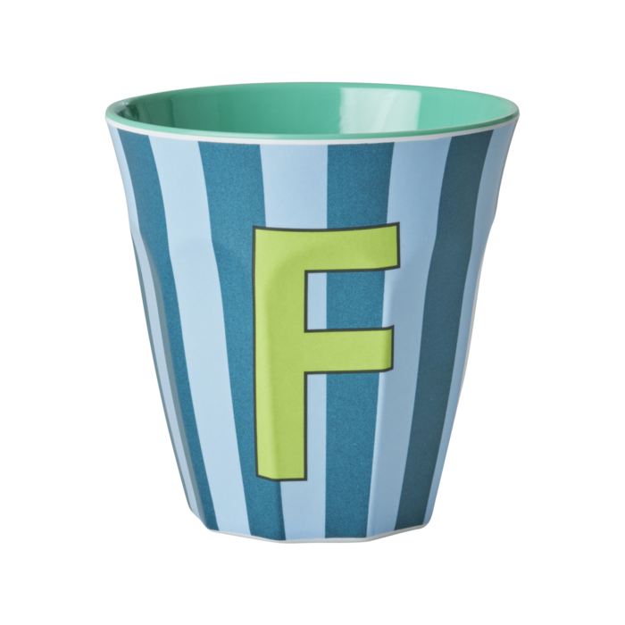 RICE F - Middelgroot Beker - Multicolor -Blauw - rice