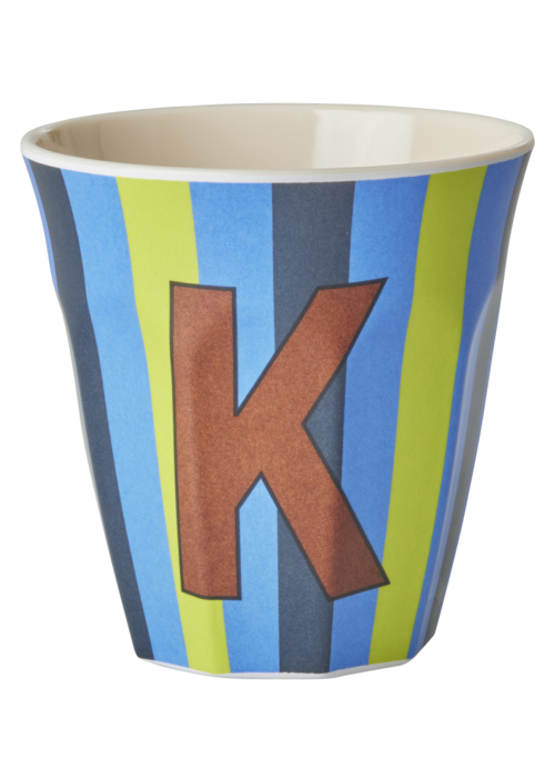 RICE K - Middelgroot Beker - Multicolor - Blauw - rice