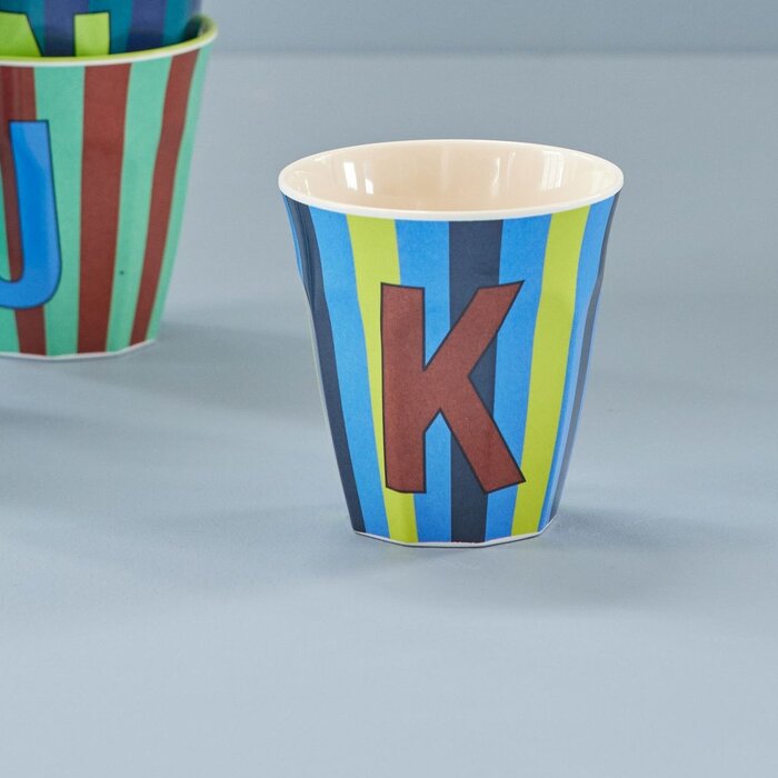 rice - K - Middelgroot Beker - Multicolor  - Blauw