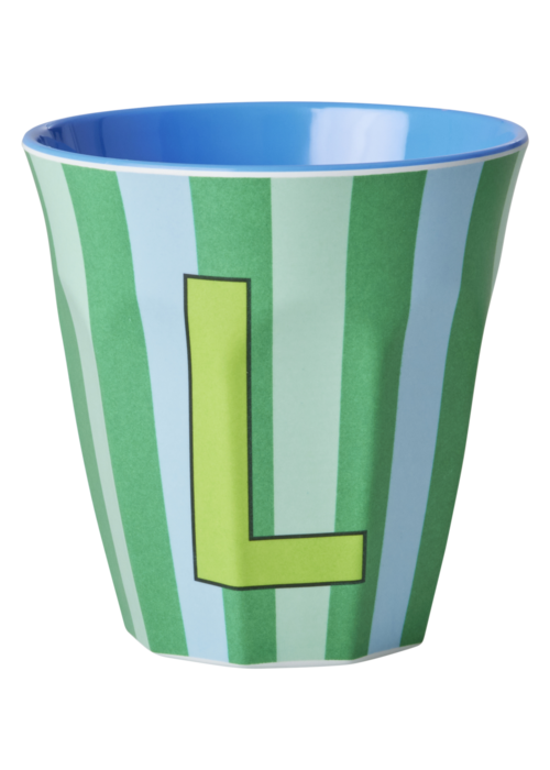 RICE L - Middelgroot Beker - Multicolor - Groen - rice