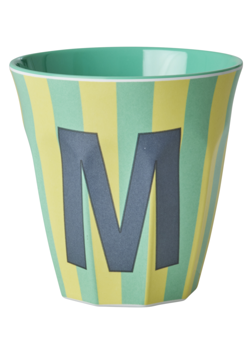 RICE M - Middelgroot Beker - Multicolor - Groen - rice