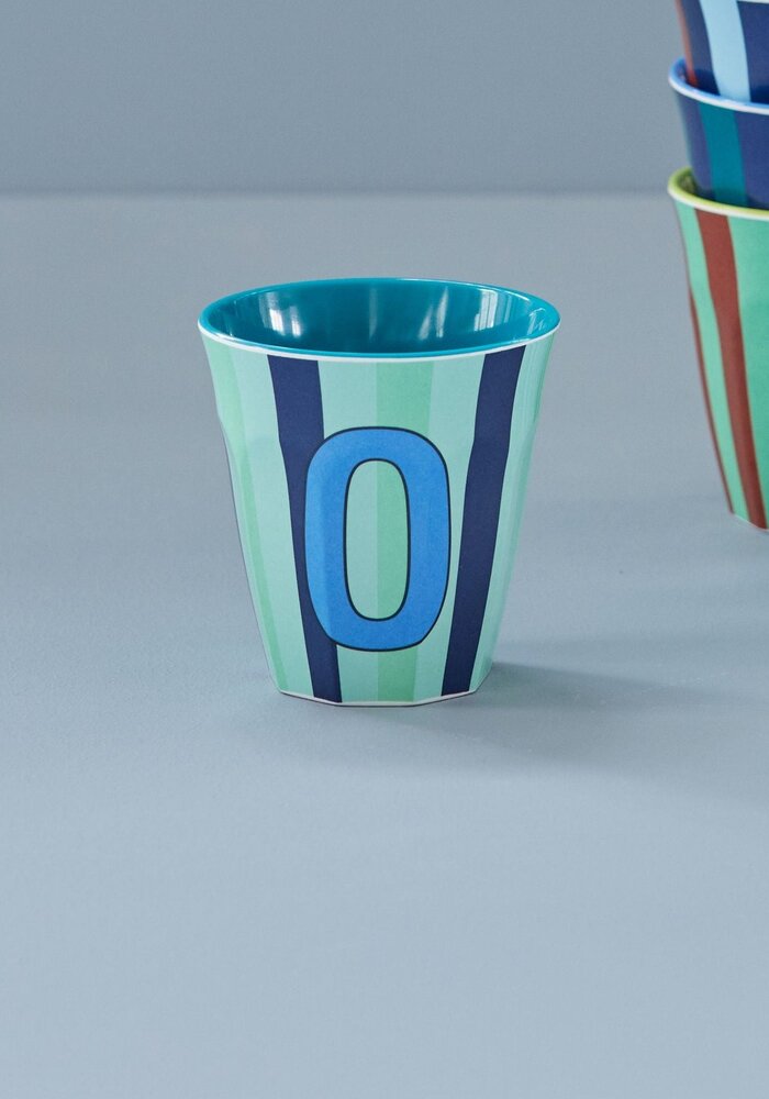 rice - O - Middelgroot Beker - Multicolor - Blauw