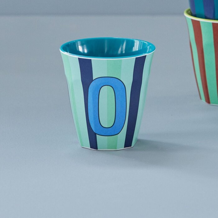 rice - O - Middelgroot Beker - Multicolor - Blauw