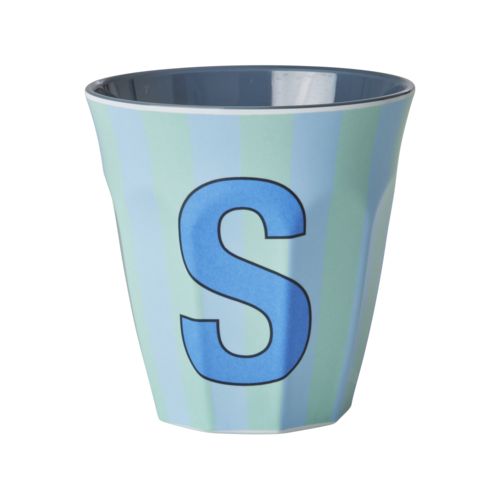 S - Middelgroot Beker - Multicolor - Blauw - rice 