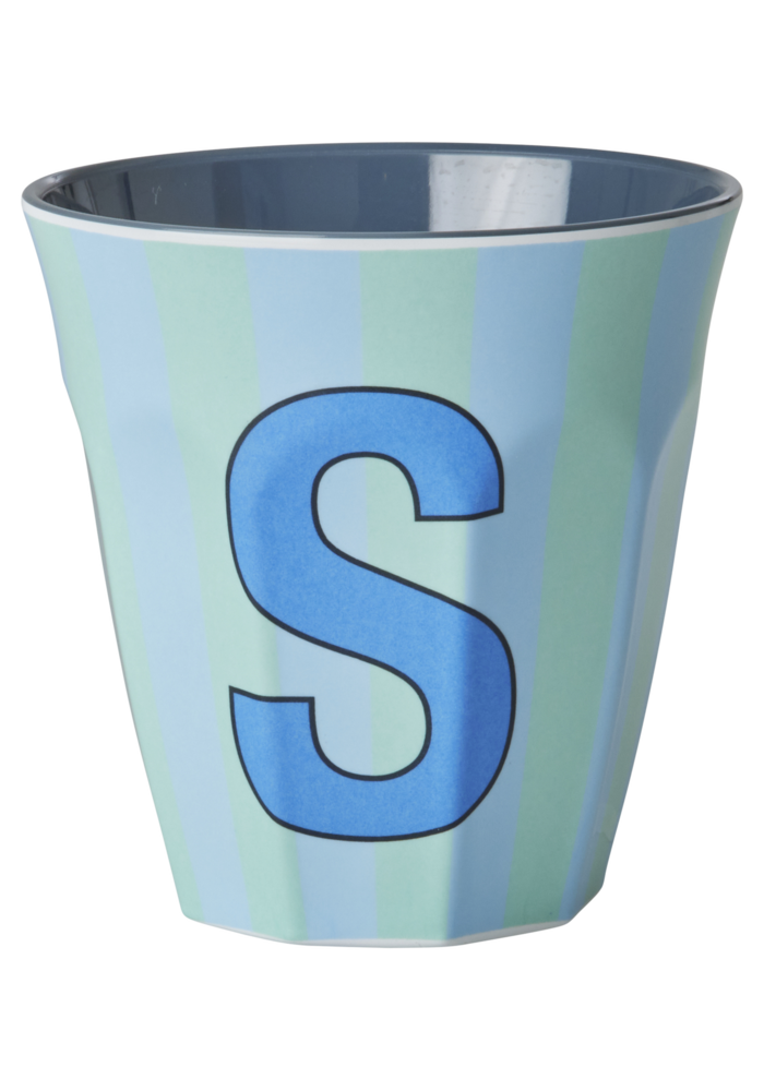 rice - S - Middelgroot Beker - Multicolor - Blauw