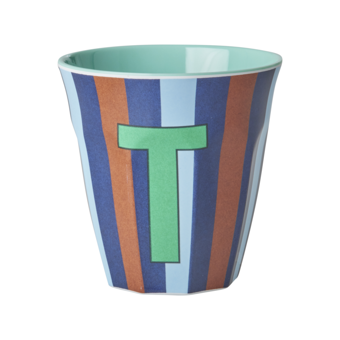 RICE T - Middelgroot Beker - Multicolor - Blauw - rice