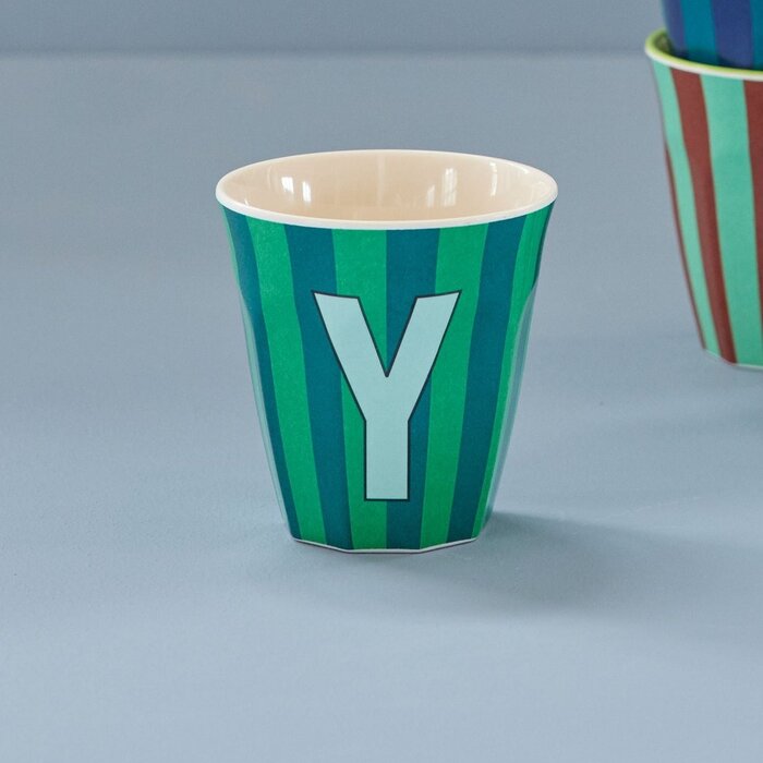 rice - Y - Middelgroot Beker - Multicolor - Groen