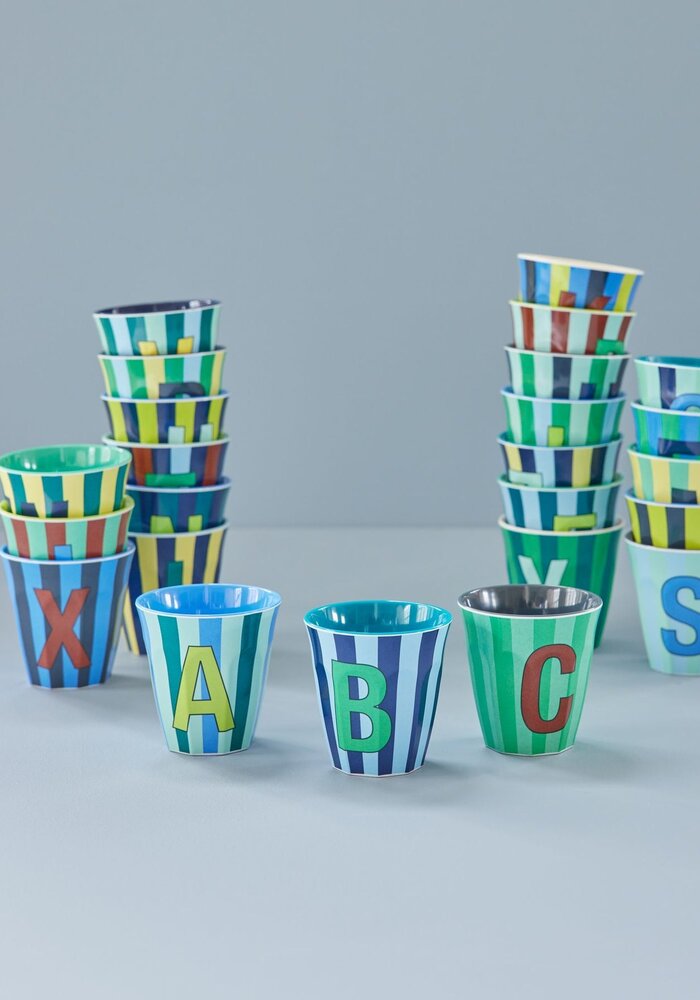 rice - Z - Middelgroot Beker - Multicolor - Blauw