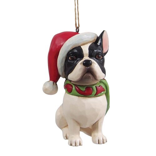 Christmas French Bulldog Hanging Ornament (PRE-ORDER) - Heartwood Creek 