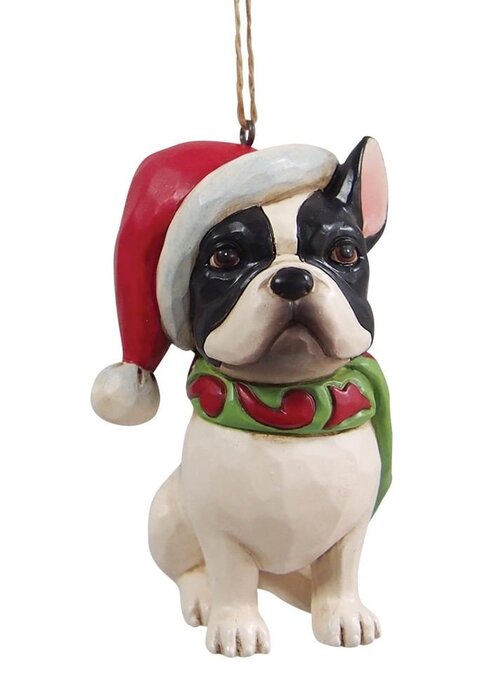 Heartwood Creek Christmas French Bulldog Hanging Ornament - Heartwood Creek