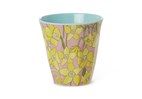 rice Middelgroot Beker - Daffodils Print - rice
