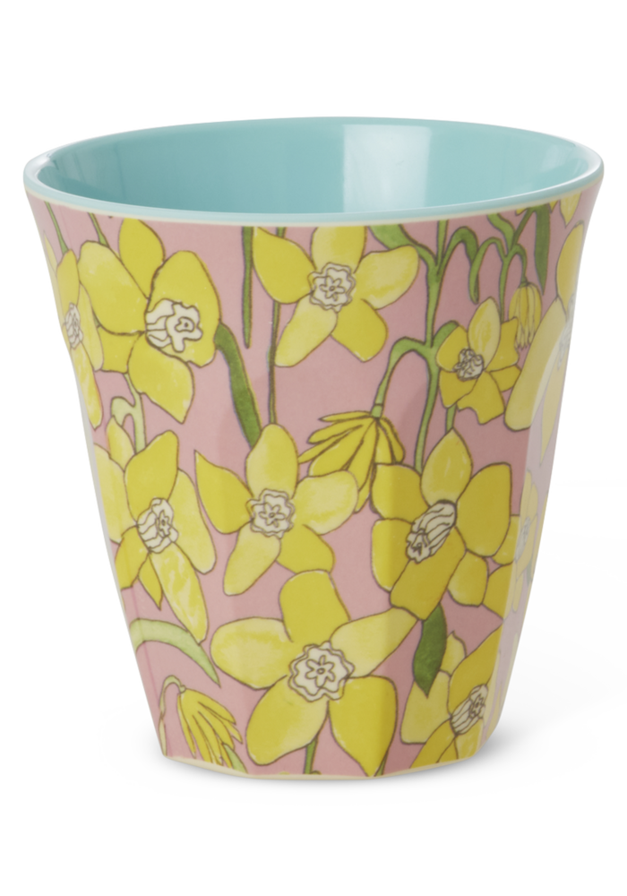 rice - Middelgroot Beker - Daffodils Print