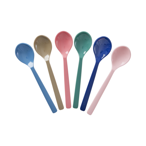 Theelepeltjes - Meerkleurig - Set van 6 - rice 