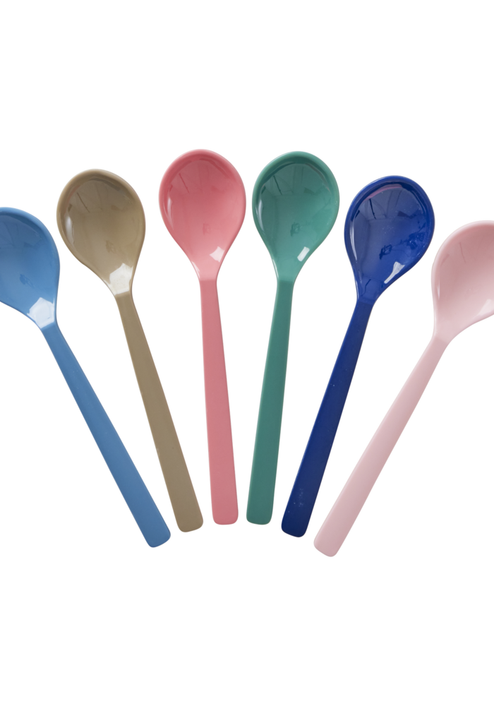 rice - Theelepeltjes - Meerkleurig - Set van 6