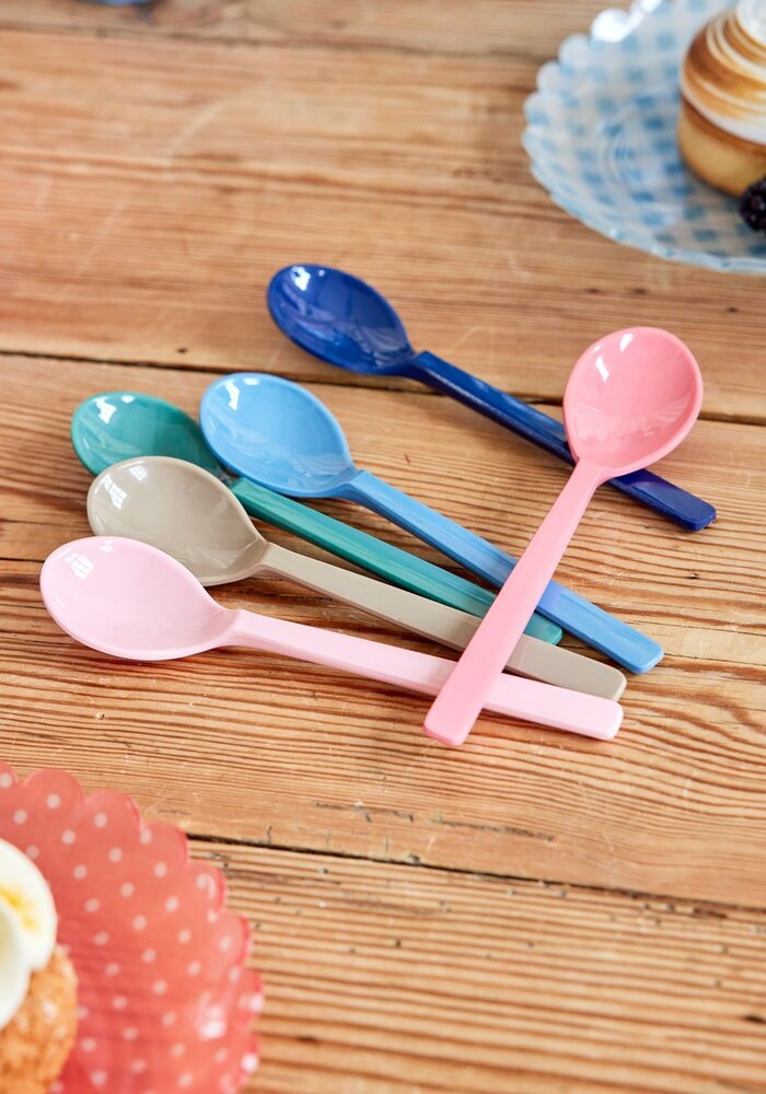 rice - Theelepeltjes - Meerkleurig - Set van 6