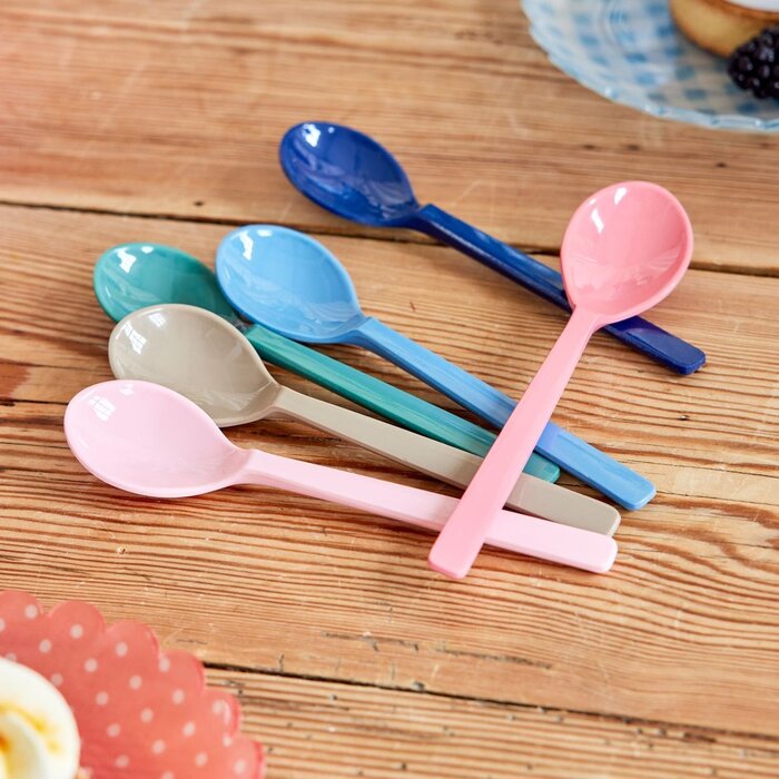 rice - Theelepeltjes - Meerkleurig - Set van 6