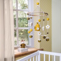 Sjaal met een Verhaal - Mobiel Bij met Margrietjes