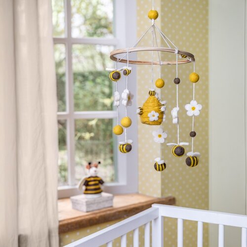 Mobiel Bij met Margrietjes - Sjaal met een Verhaal 