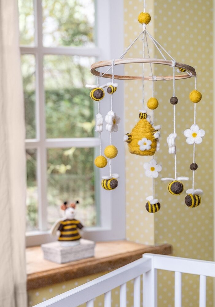 Sjaal met een Verhaal - Mobiel Bij met Margrietjes