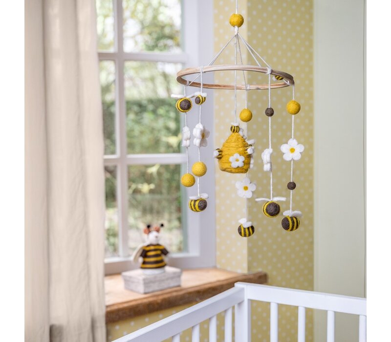 Sjaal met een Verhaal - Mobiel Bij met Margrietjes