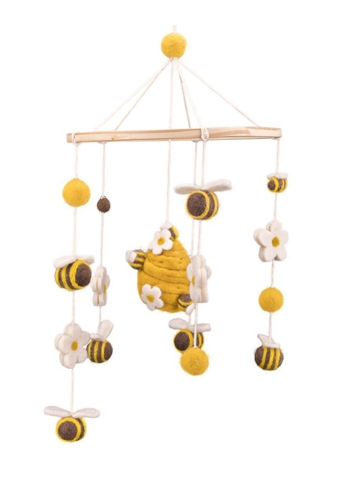 Sjaal met een Verhaal - Mobiel Bij met Margrietjes