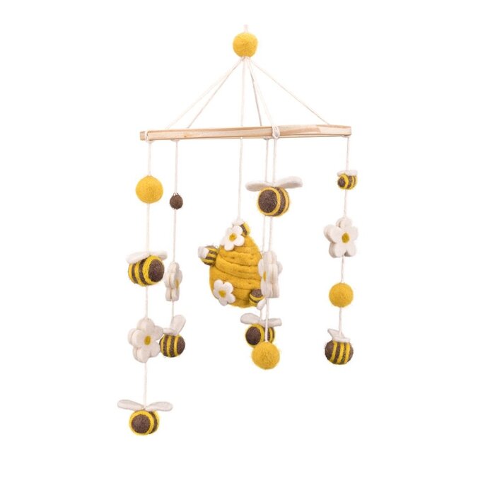 Sjaal met een Verhaal - Mobiel Bij met Margrietjes