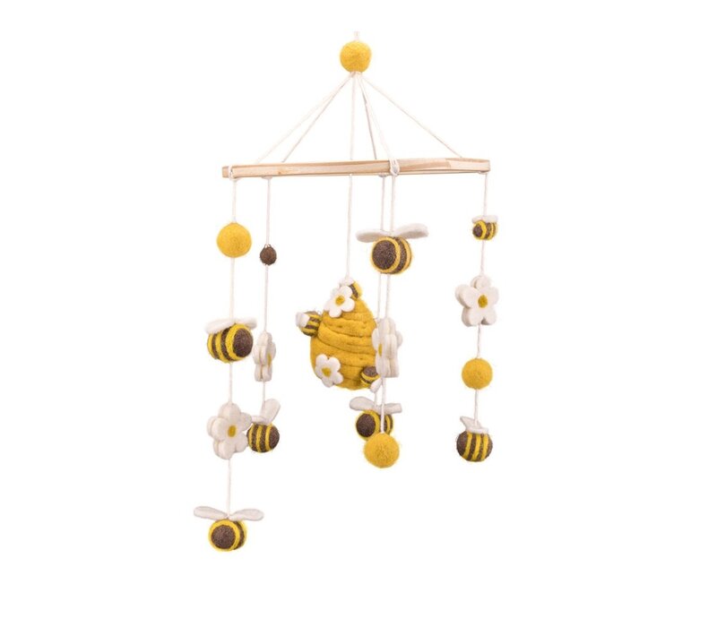 Sjaal met een Verhaal - Mobiel Bij met Margrietjes