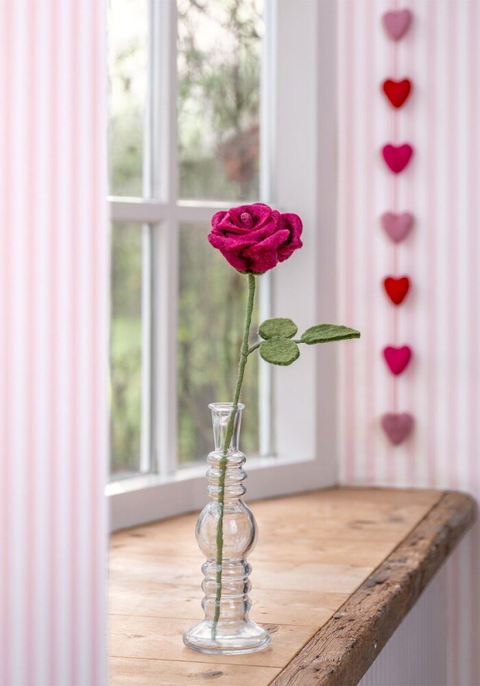 Sjaal met een Verhaal - Roos Bordeaux