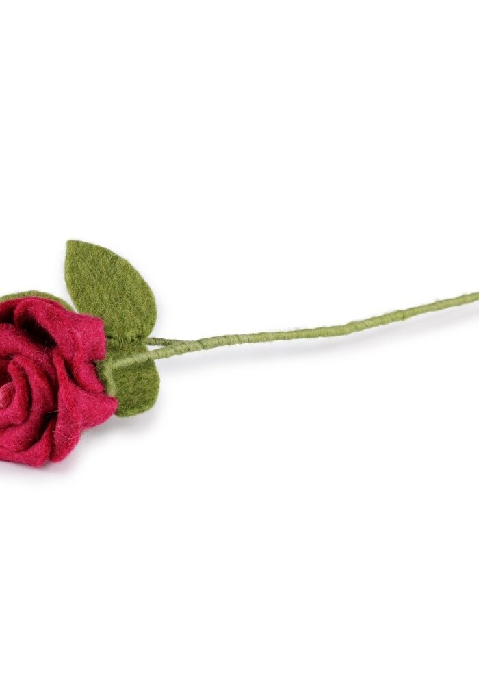 Sjaal met een Verhaal - Roos Bordeaux