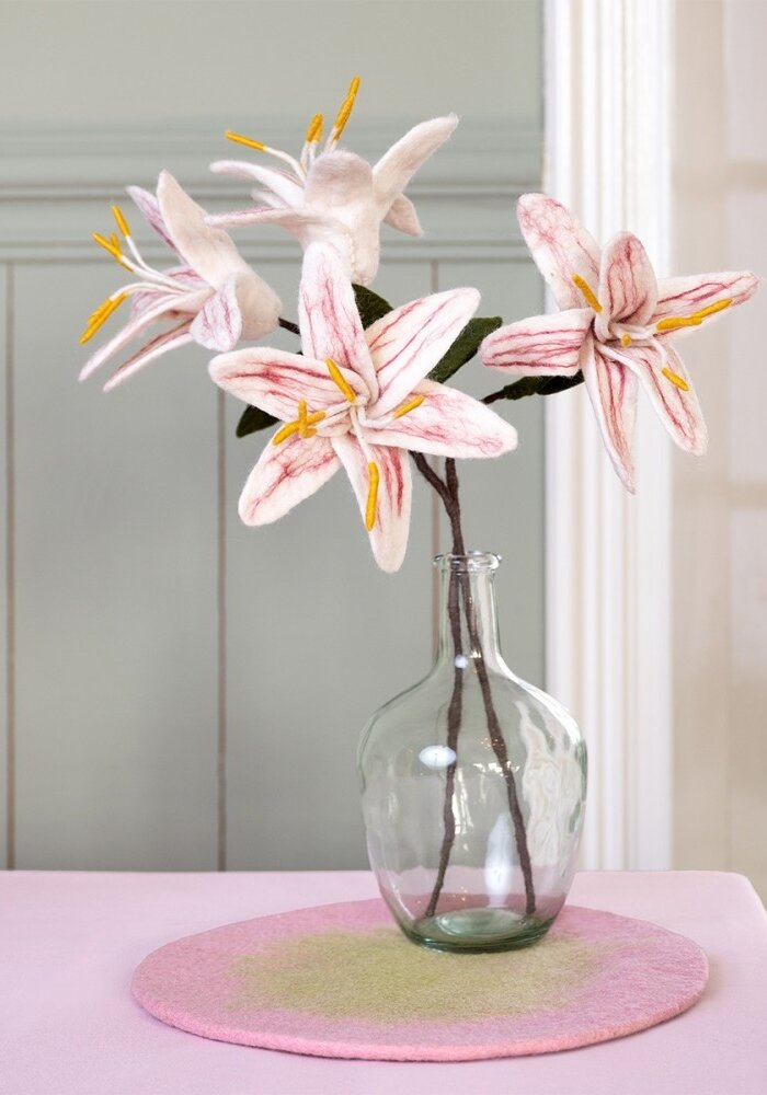 Sjaal met een Verhaal - Bloem: Tak: Lelie