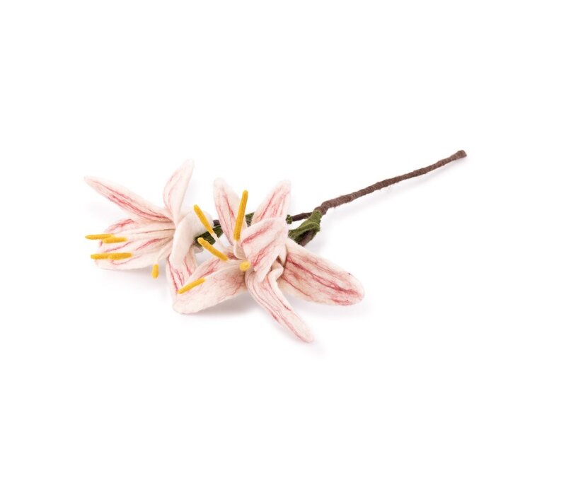 Sjaal met een Verhaal - Bloem: Tak: Lelie