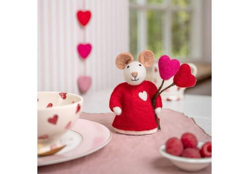 Sjaal met Verhaal Decoratie Muis Love is in the Air - Sjaal met een Verhaal