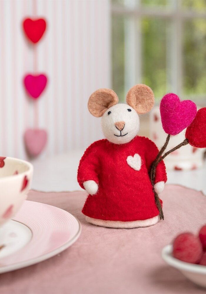 Sjaal met een Verhaal - Decoratie Muis Love is in the Air