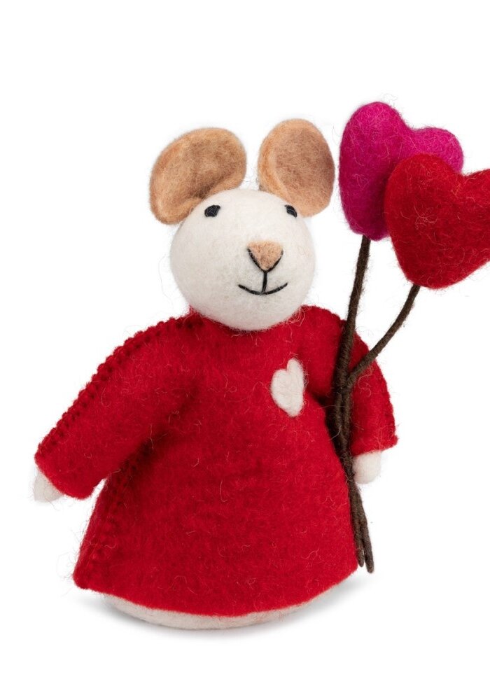 Sjaal met een Verhaal - Decoratie Muis Love is in the Air