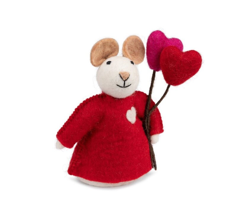 Sjaal met een Verhaal - Decoratie Muis Love is in the Air