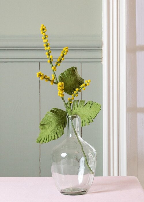 Sjaal met Verhaal Bloem: Tak: Mimosa - Sjaal met een Verhaal