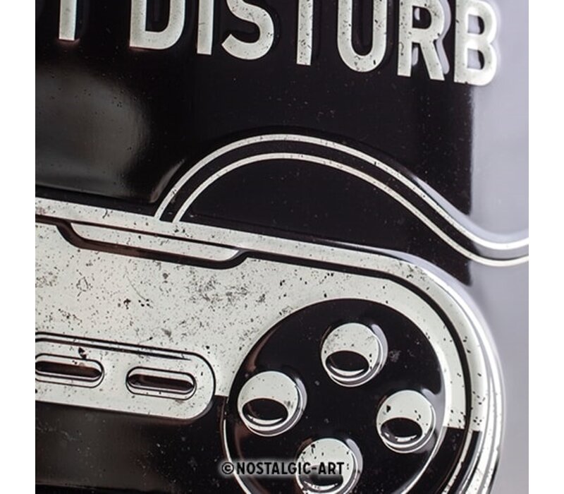 Nostalgic Art - Gaming in progress Tin Sign